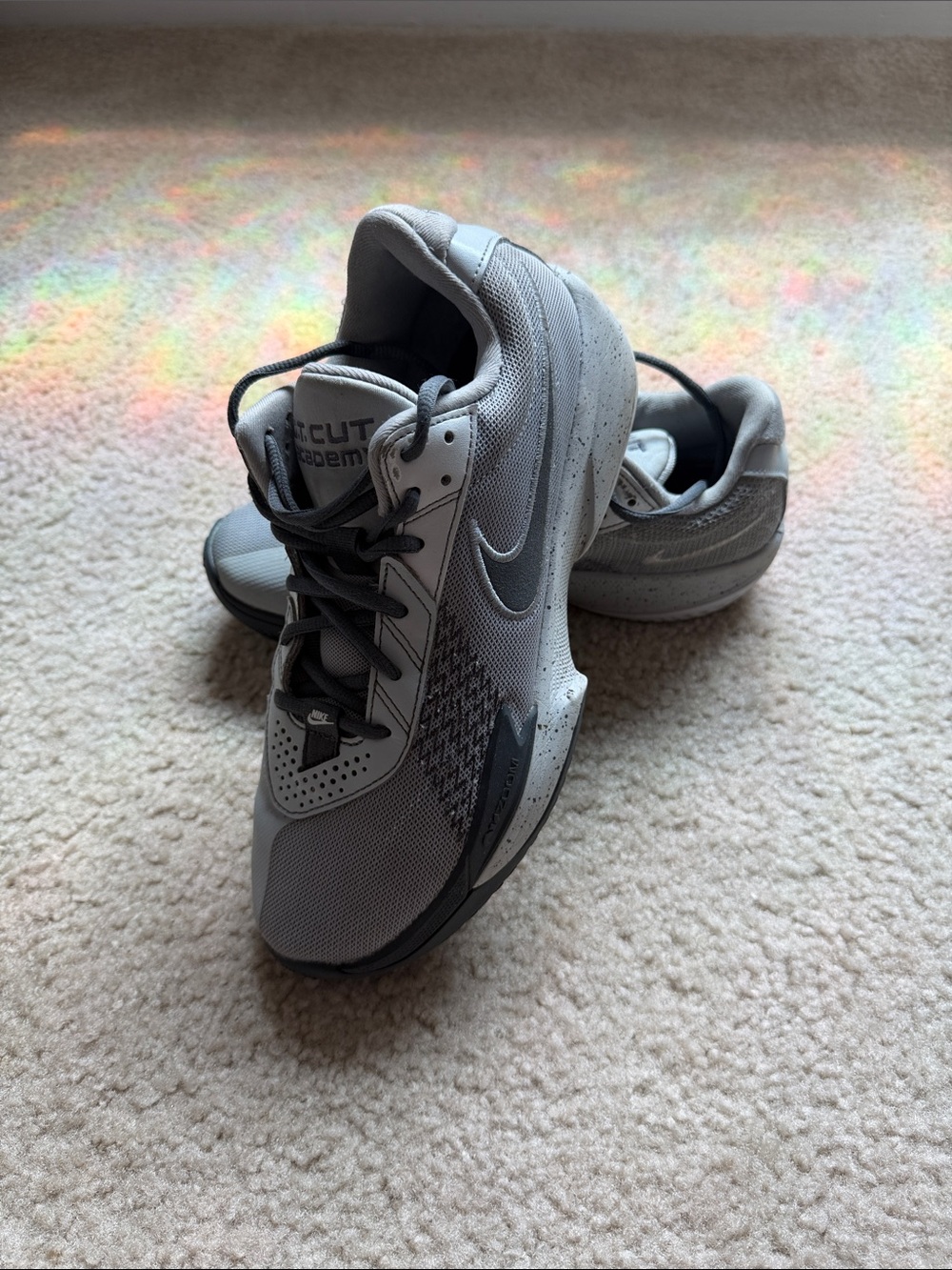 Nike Men’s Gray and Black Cross-Training Sneakers